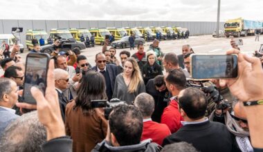 Angelina Jolie visits Rafah Crossing as Gaza aid groups face Israeli suspension
