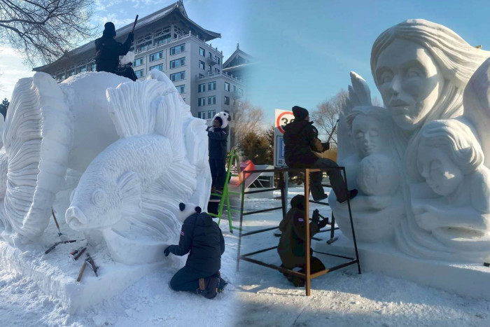 Bangkok Post - Four Thai snow sculpture teams triumph in China