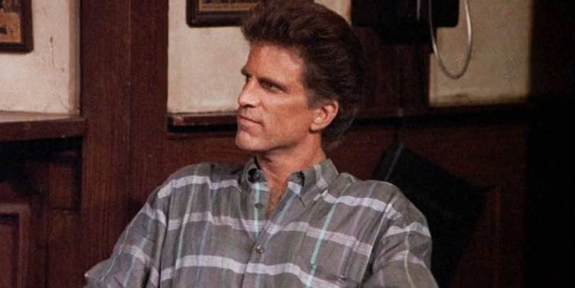Ted Danson as Sam Malone, looking off, in the 'Cheers' series finale.