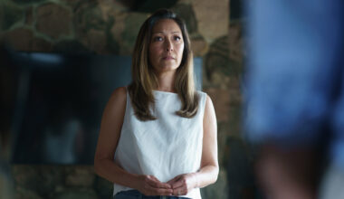 Christina Chang as Yuna Hollander in Episode 106 of Heated Rivalry.