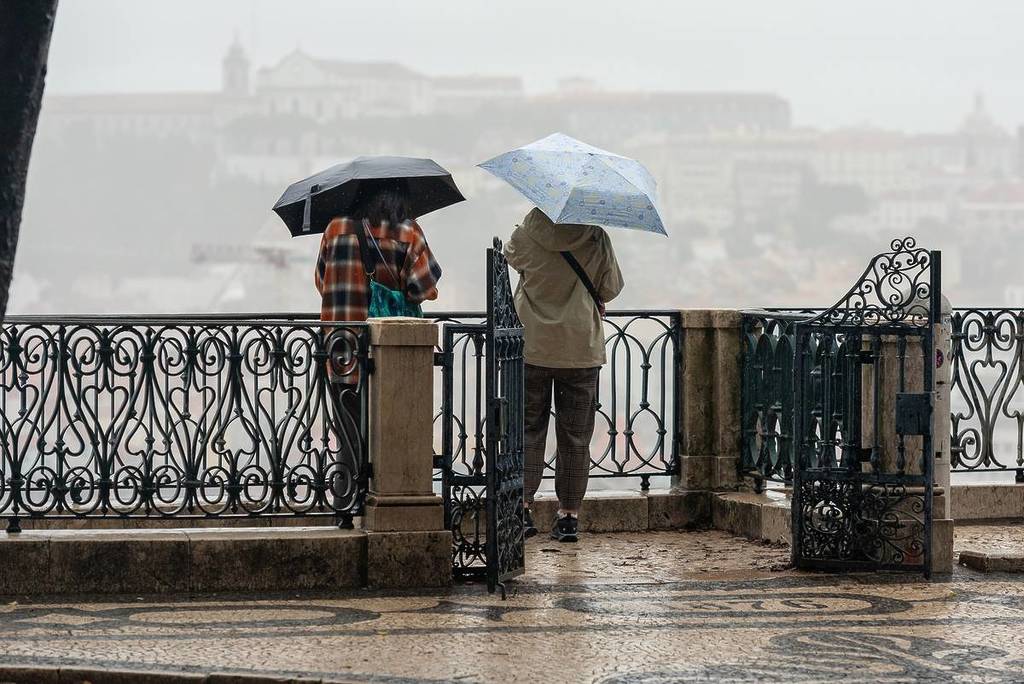 rain in Lisbon, storm