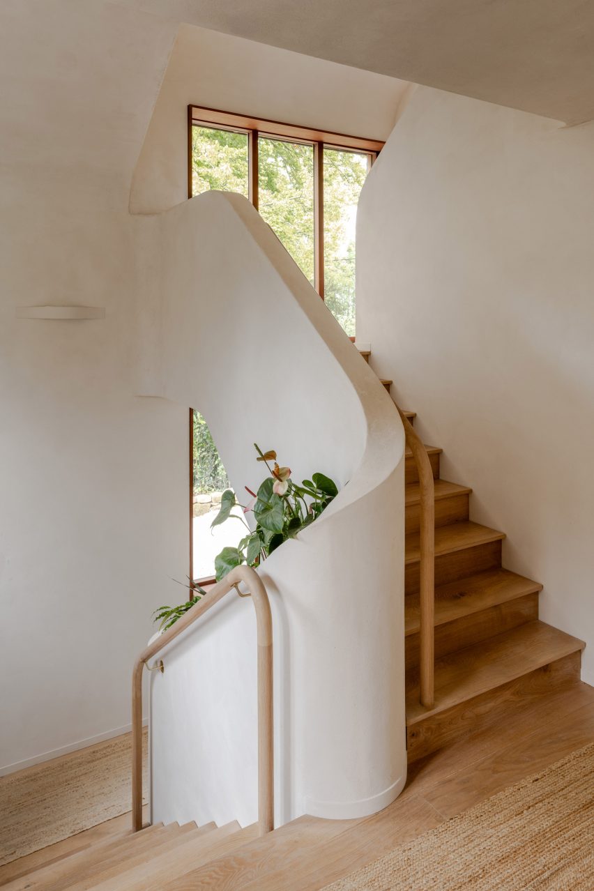 Staircase in West Sussex home