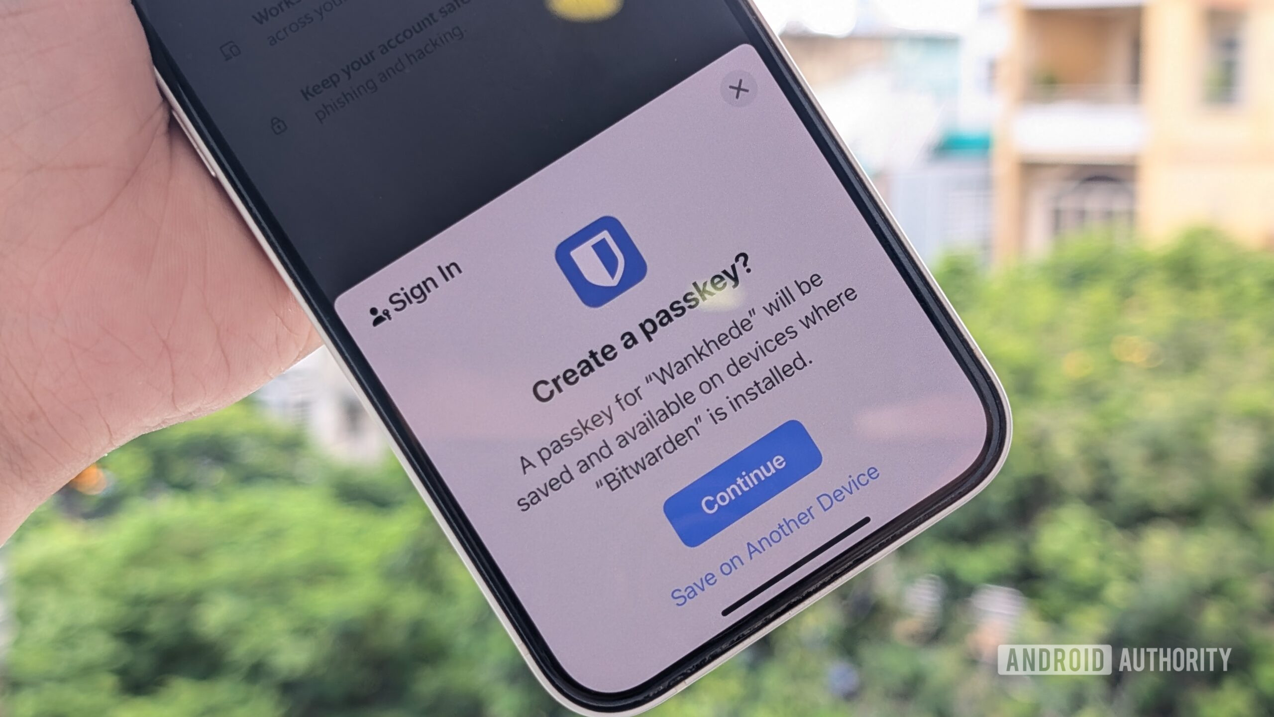 create passkey prompt ios bitwarden 2