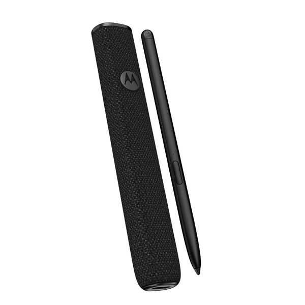The Moto Pen Ultra and its charging case will last all day before needing to be recharged. (Image source: Motorola)