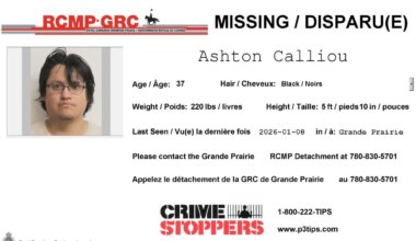 Missing man in Grande Prairie