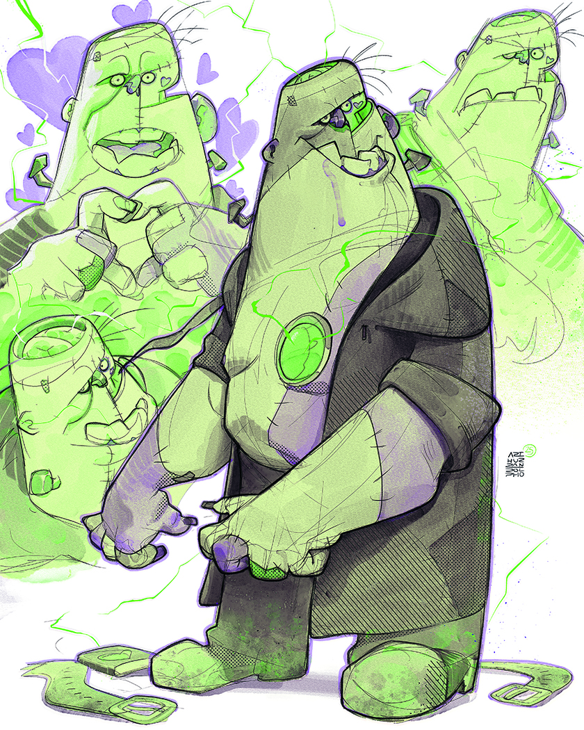 Character art of Frankenstein's monster