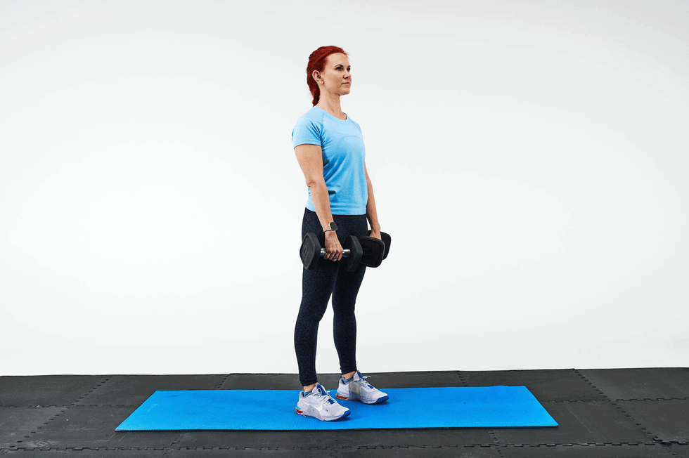 dumbbell romanian dead lift