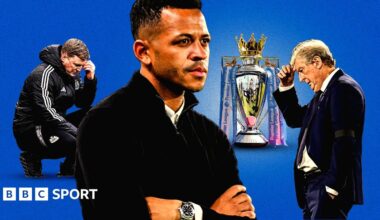 Chelsea manager Liam Rosenior, plus Roy Hodgson and Eddie Howe