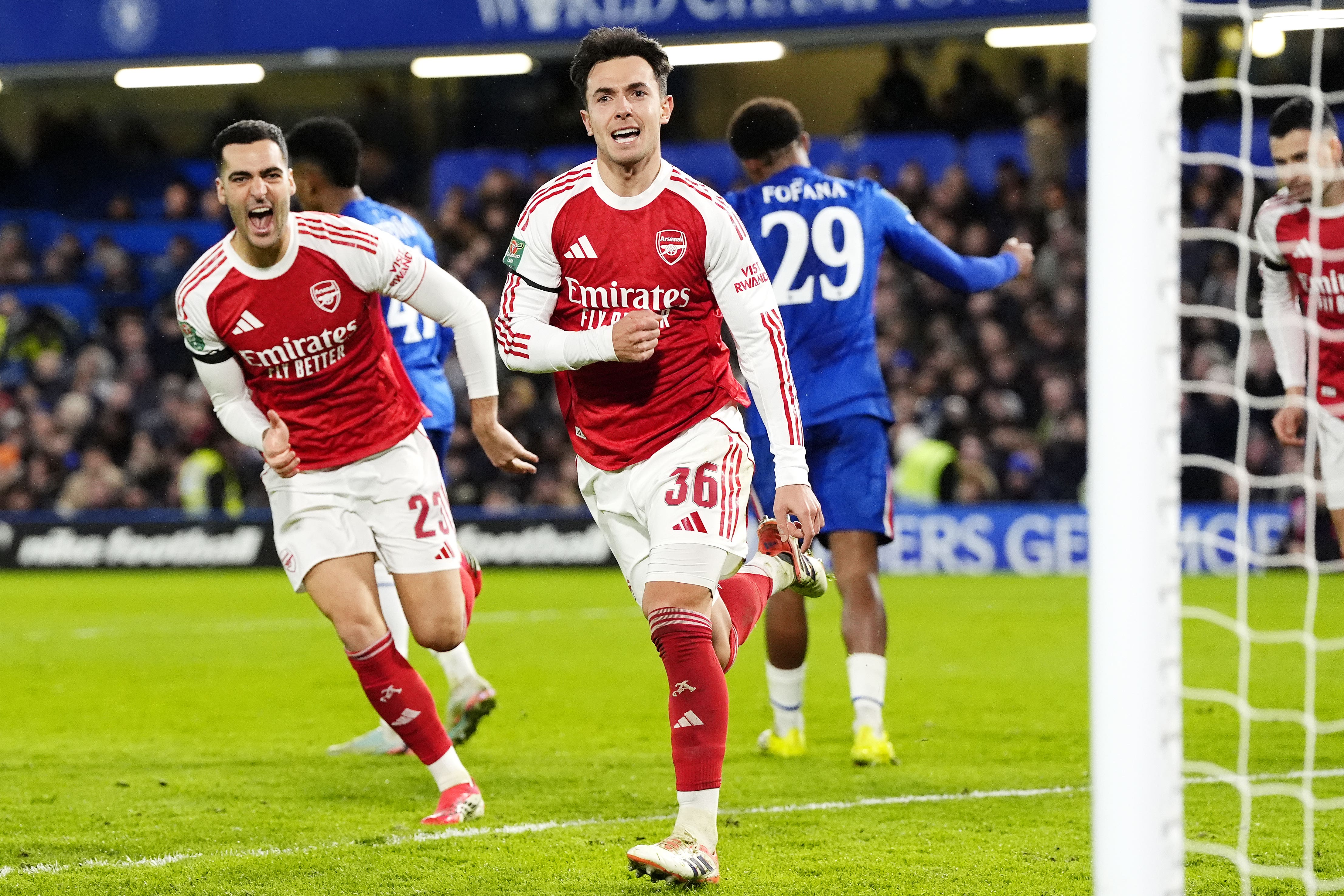 Martin Zubimendi netted Arsenal’s third (Nick Potts/PA)