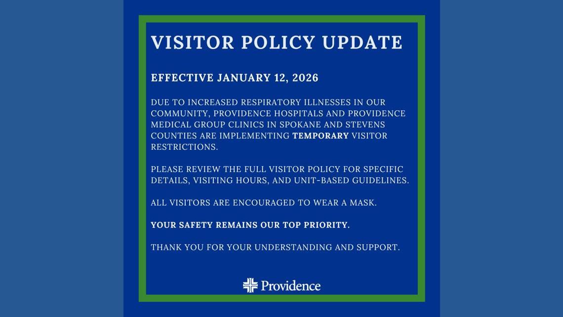 Increasing Respiratory Illnesses in the Inland Northwest Prompt Temporary Visitor Restrictions at Providence Hospitals