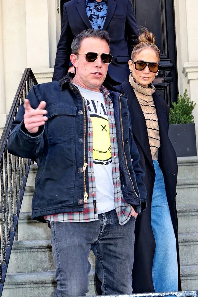 Ben Affleck and Jennifer Lopez are seen out and about on March 30, 2024 in New York, New York Getty Images