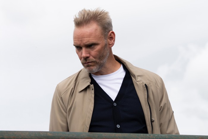 Ray looking annoyed in Emmerdale