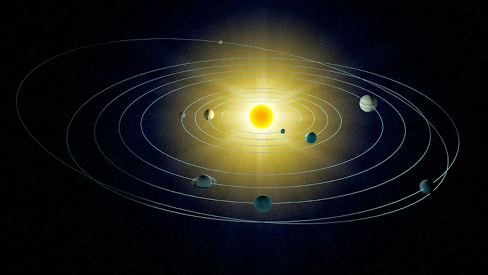 Illustration of our solar system.
