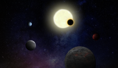 Exoplanet system artwork.
