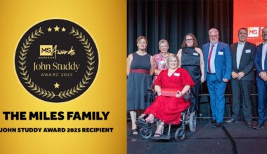 Queensland family awarded MS Australia’s highest honour for outstanding service to the MS community