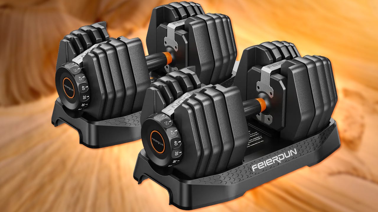 Get the FED Fitness 52.5lb Adjustable Dumbbells for $150 Less Than Bowflex SelectTech