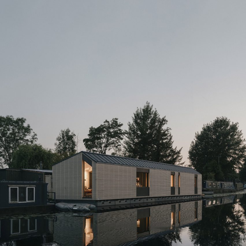 Timber slat exterior of Float House by TiggColl