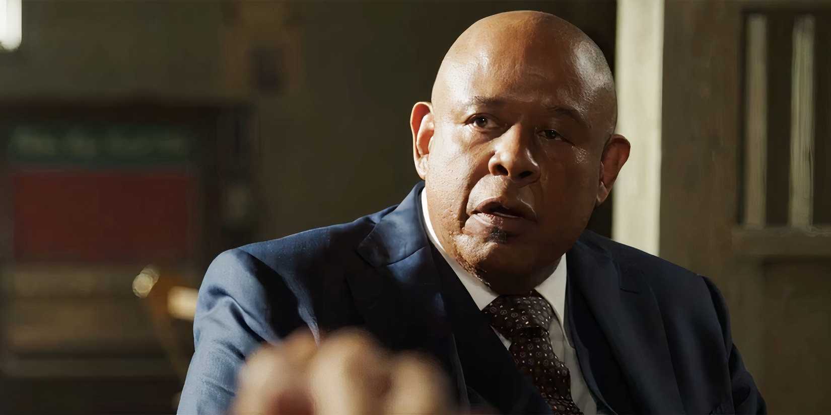 Forest Whittaker as Bumpy in Godfather of Harlem, giving orders