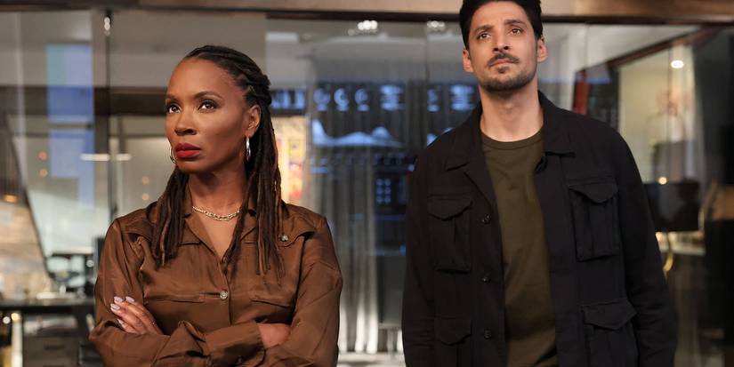 Shanola Hampton as Gabi Mosely and Karan Oberoi as Dhan Rana in Found