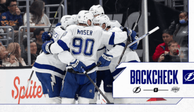 The Backcheck: Tampa Bay win streak hits six games over back-to-back in California