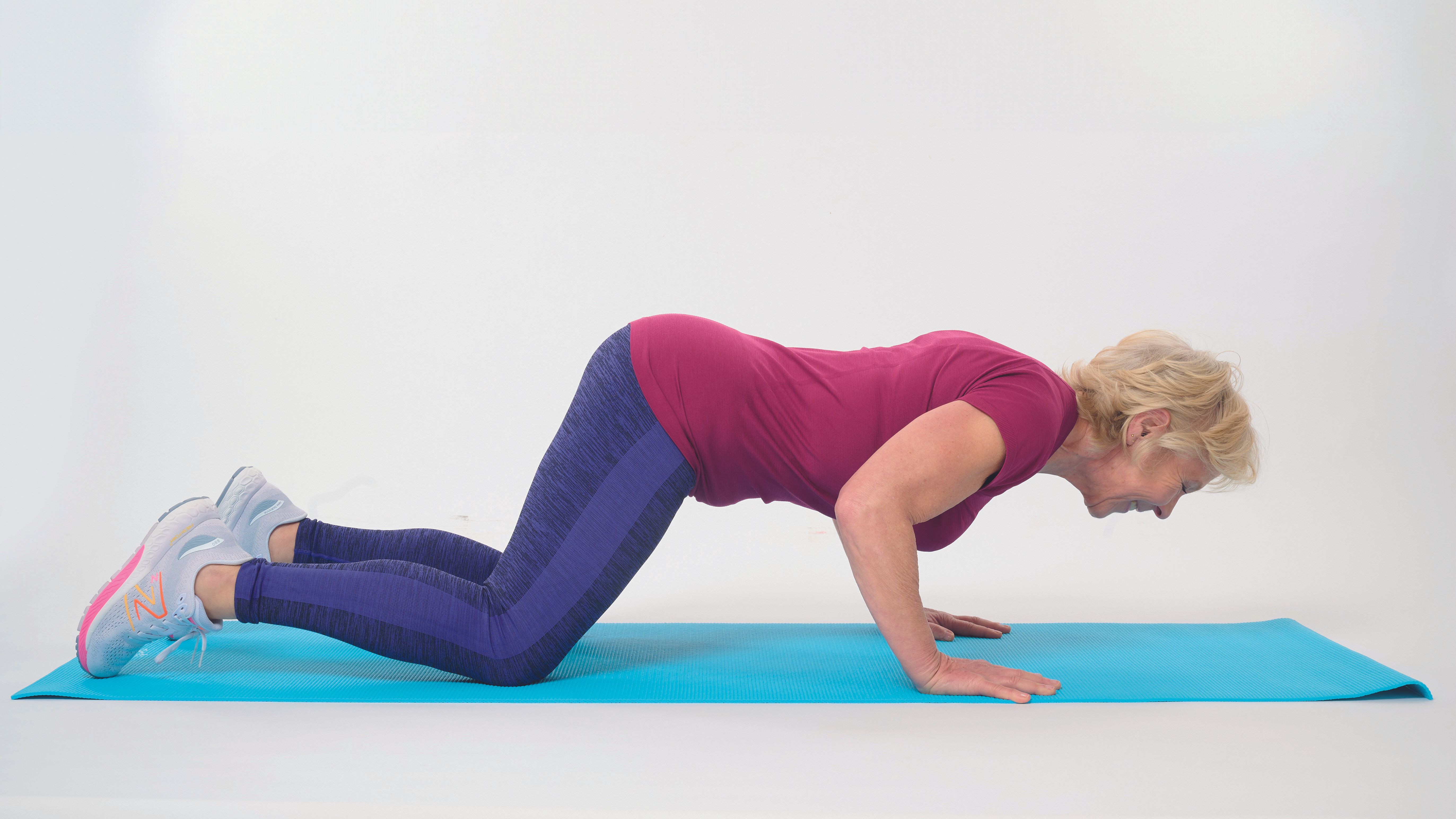 Annie Deadman demonstrating a push up