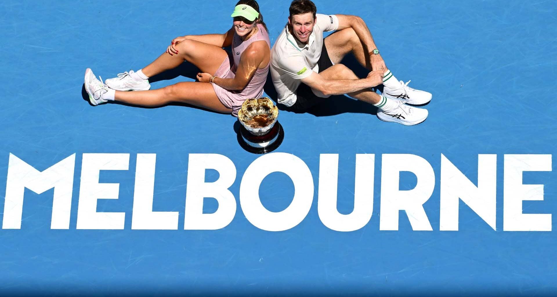 Olivia Gadecki and John Peers claim the Australian Open mixed doubles title for the second consecutive year.