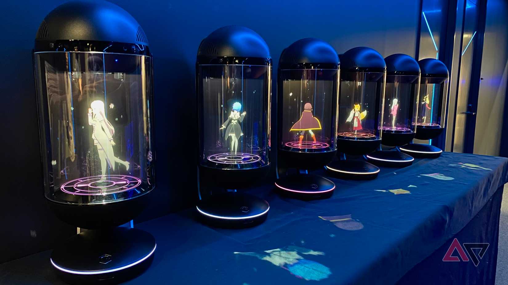 Several Gatebox AI companion devices