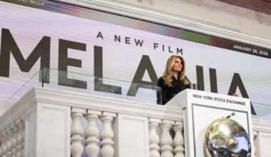 Melania Trump rings the NYSE opening bell, placing her documentary promotion at the center of the business world