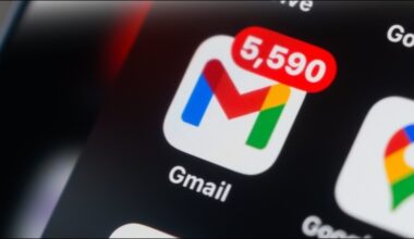 Gmail icon on a phone