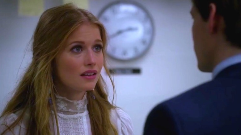 Genevieve Angelson's Patti Robinson looking surprised on Good Girls Revolt