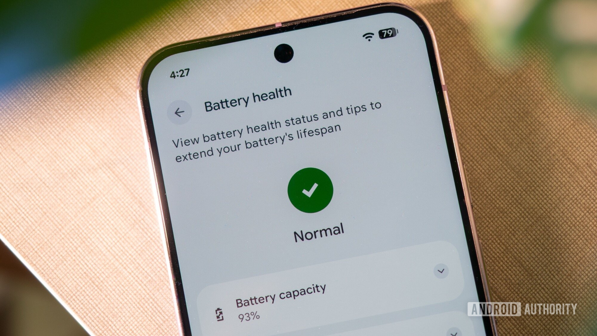 google android pixel 9 pro xl battery health normal