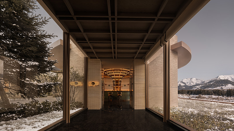 hotel by ccd reinterprets nomadic cultural patterns through dispersed brick volumes in china