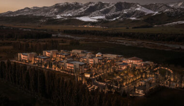 dispersed brick volumes compose hotel by ccd in chinese mountains