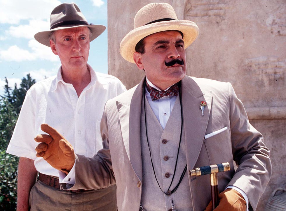 hugh fraser david suchet agatha christies poirot