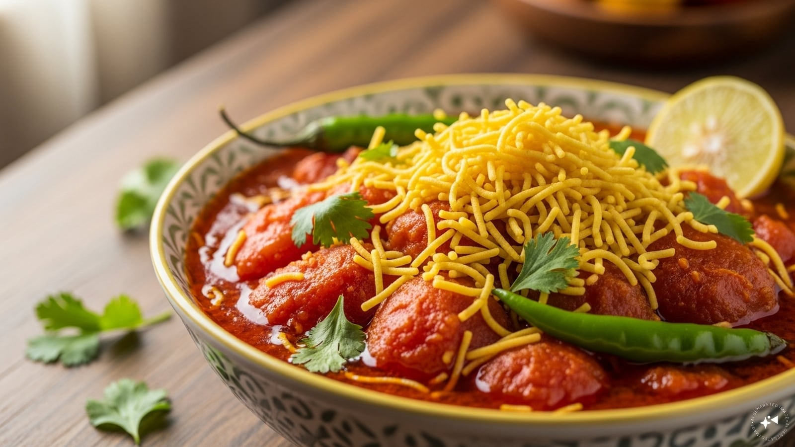 Sev Tameta: Another Gujarati dish recommended by the Prime Minister. The dish uses layers of vermicelli mixed with the rich puree of tomatoes generously thrown in. 