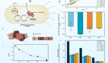 Resurrection and characterization of ancestral nitrogenases. Image credit: Rucker et al., doi: 10.1038/s41467-025-67423-y.