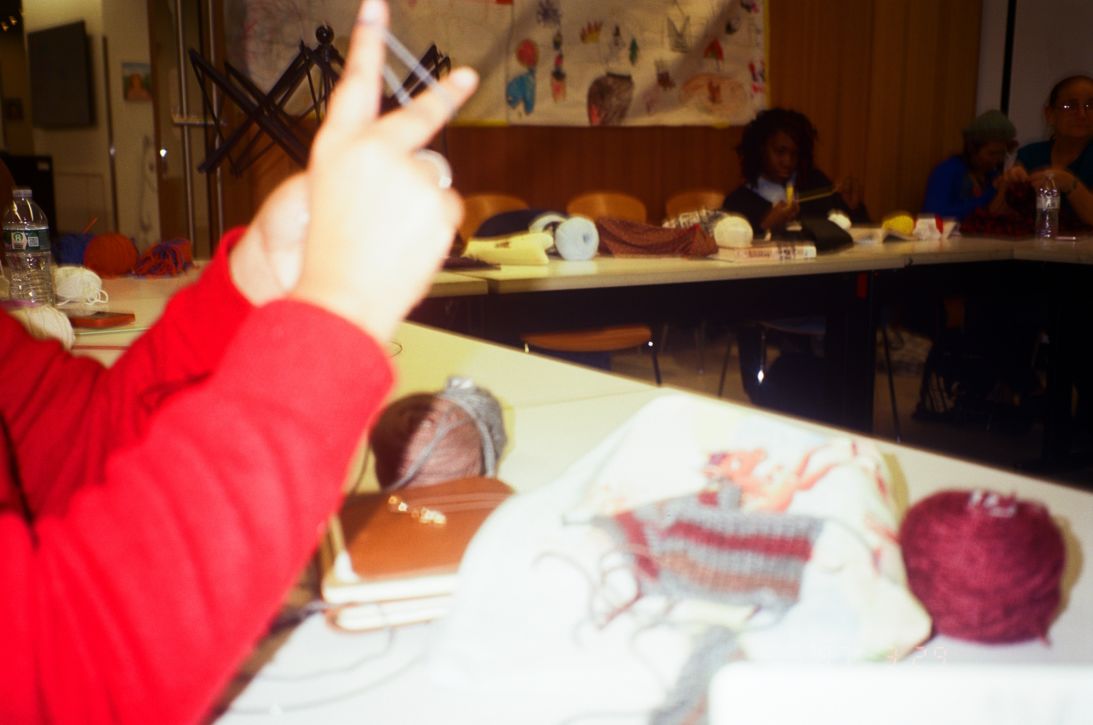 CNN's Ramishah Maruf attended a weekly knitting circle at a Brooklyn library.