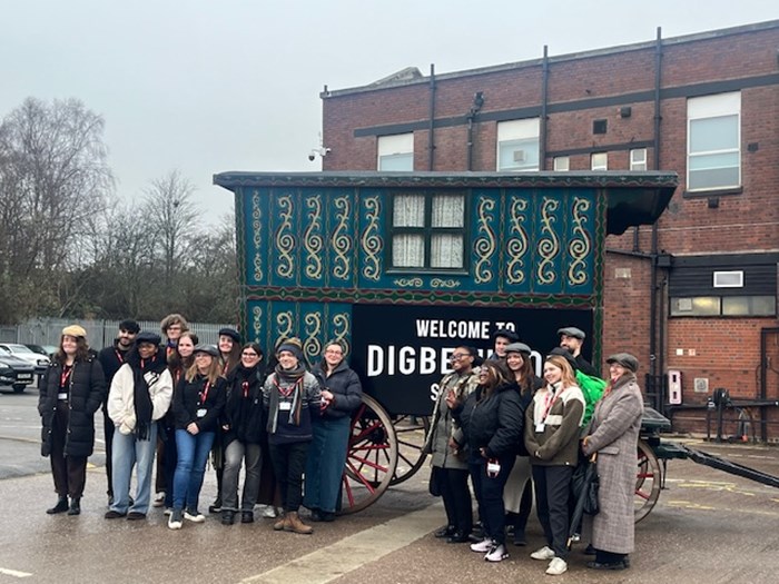 Group of people outside Digbeth Loc Studios