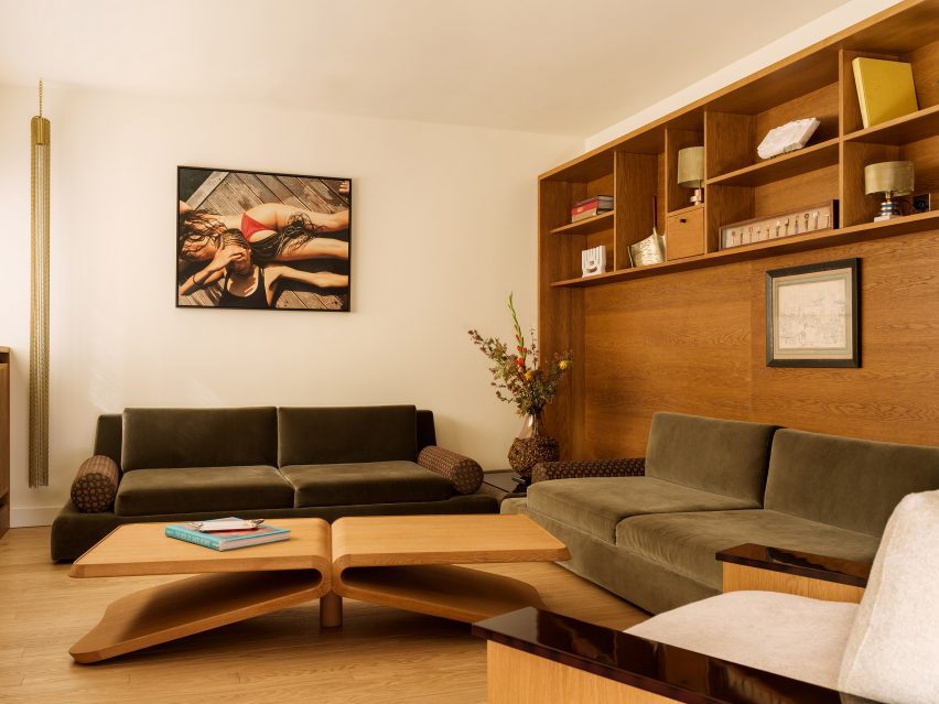 Living room designed by Hauvette & Madani