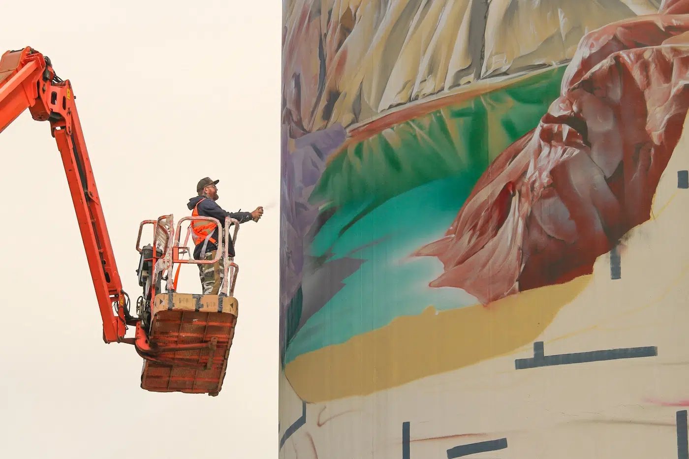 Kapunda Silo Mural by Smug