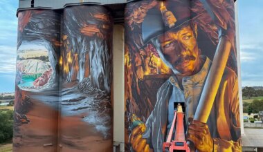Street Artist Smug Reveals New Silo Mural in Australia