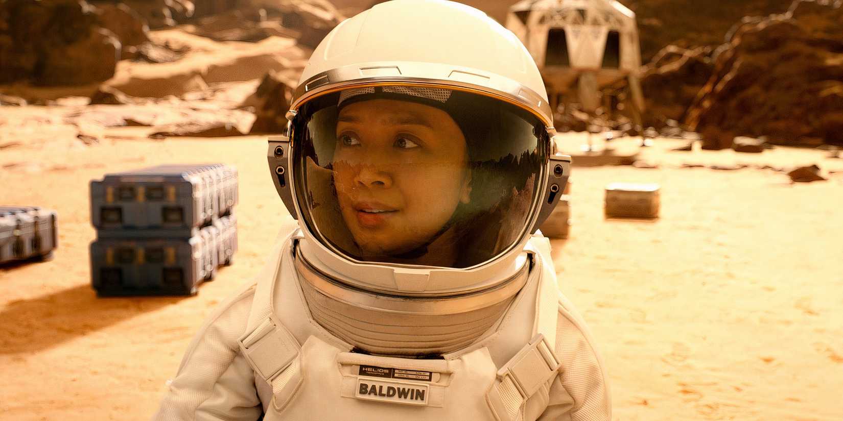 Kelly Baldwin walking on Mars in For All Mankind