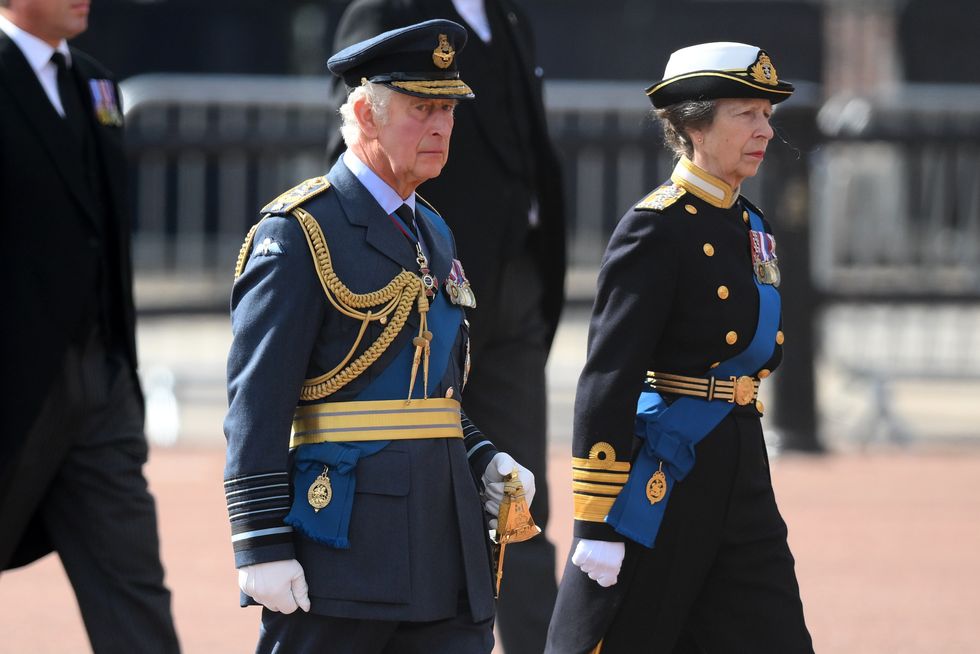 King Charles and Princess Anne