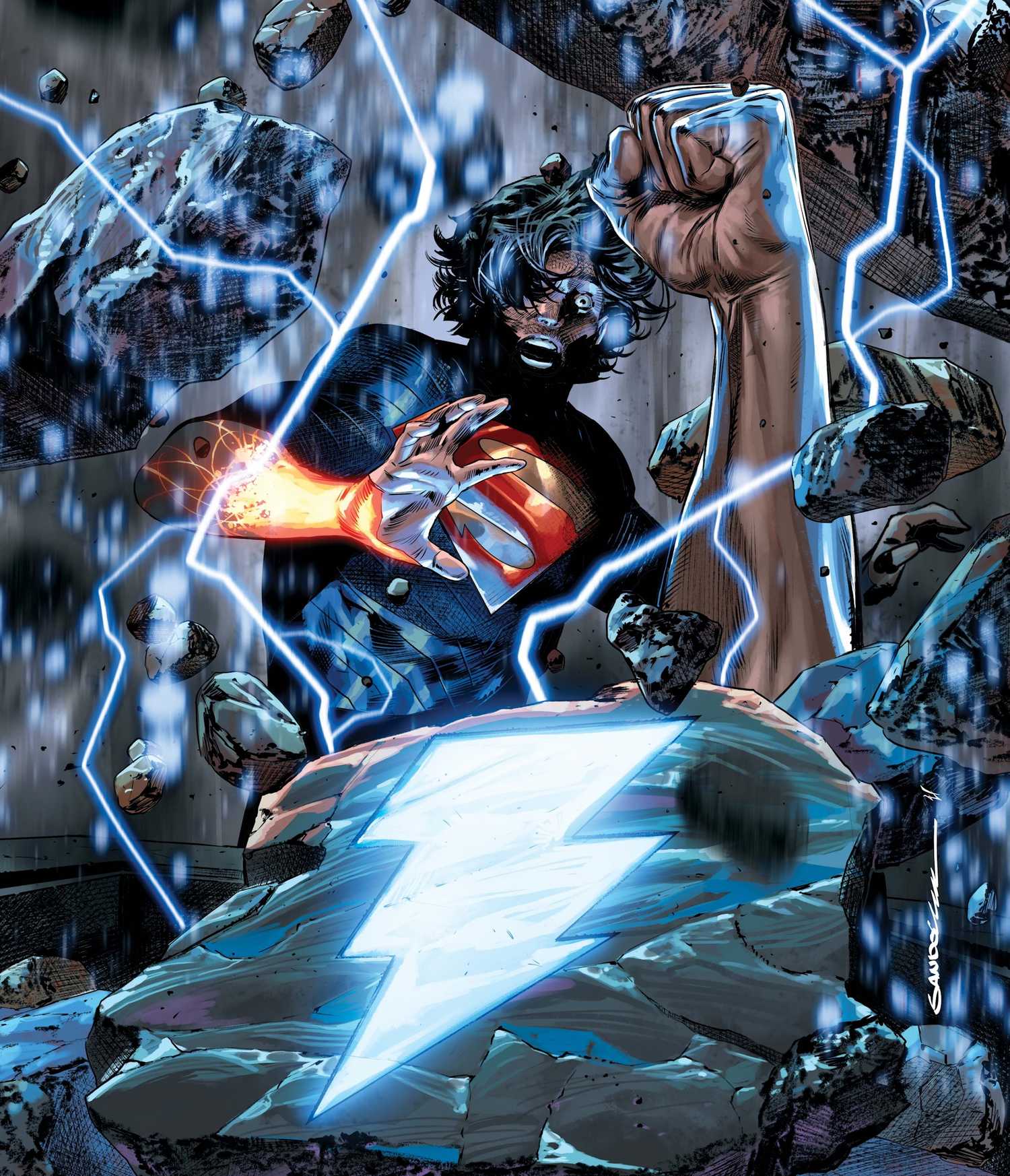 King Shazam Breaks Free in Absolute Superman #18 Cover Art