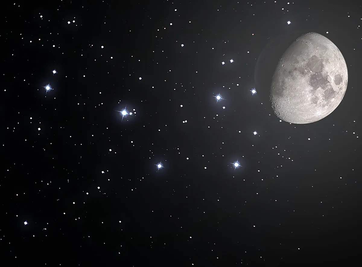 Lunar occultation of the Pleiades