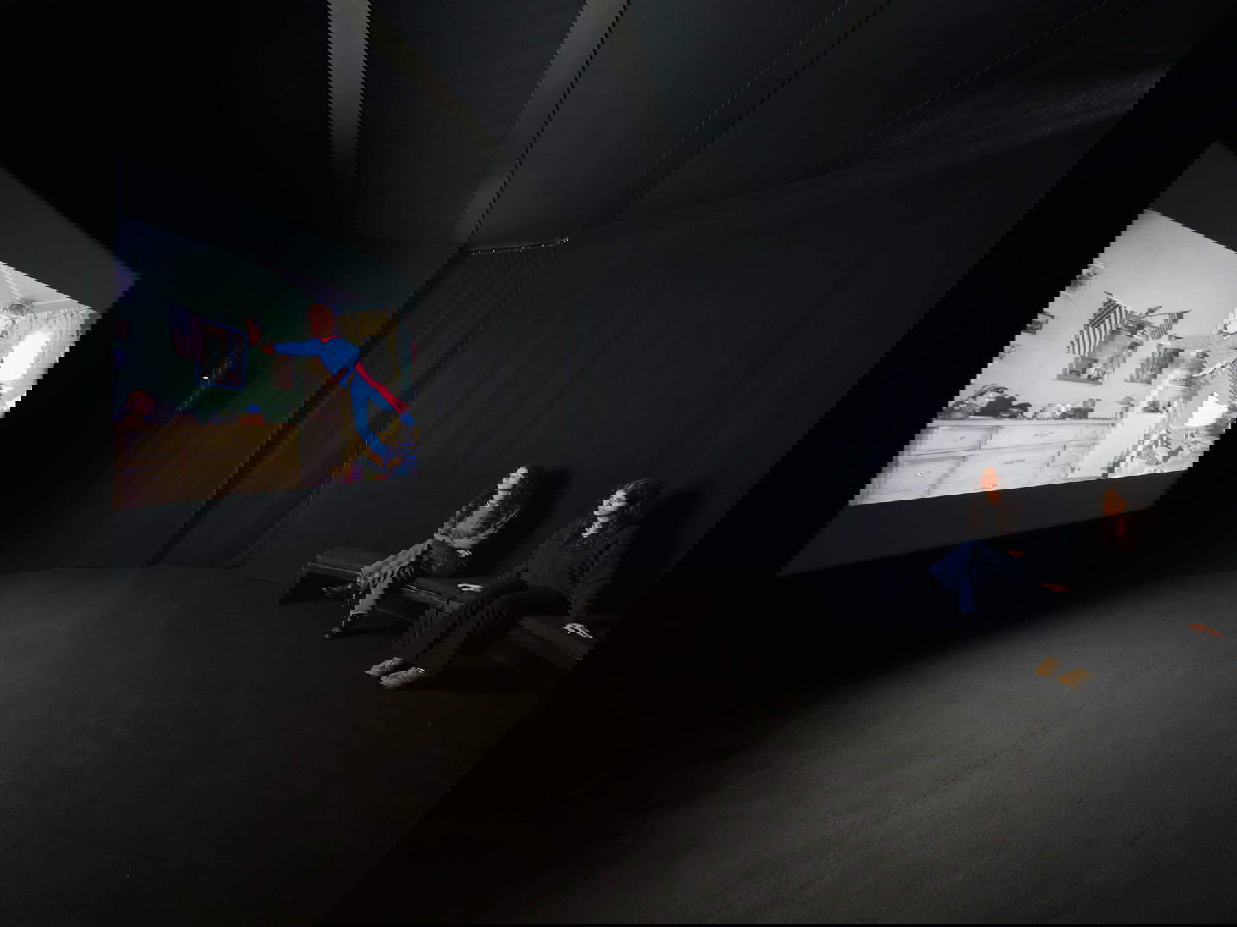 Nan Goldin, Fire Leap (2010-2022). Installation view, Pirelli HangarBicocca, Milan, 2025 © Nan Goldin, courtesy of the artist, Gagosian and Pirelli HangarBicocca, Milan. Photo: Agostino Osio