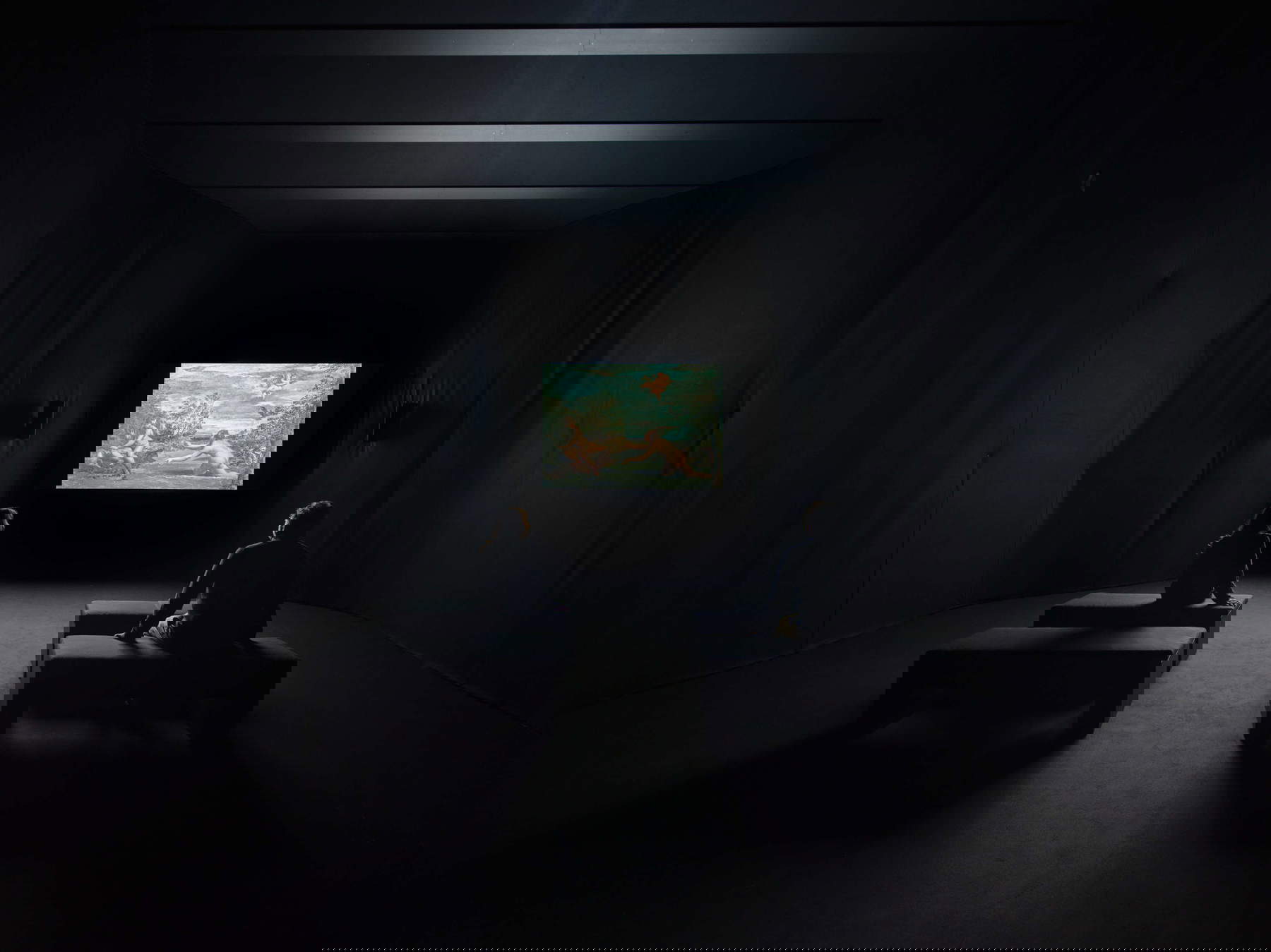 Nan Goldin, Stendhal Syndrome (2024). Installation view, Pirelli HangarBicocca, Milan, 2025 © Nan Goldin, courtesy of the artist, Gagosian and Pirelli HangarBicocca, Milan. Photo: Agostino Osio