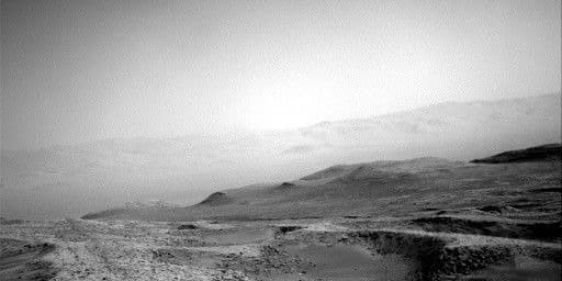 Nasa’s Mars Rover Curiosity Acquired This Image, With The Boxwork Terrain In The Foreground And Gale Crater Rim In The Far Background, Using Its Right Navigation Camera