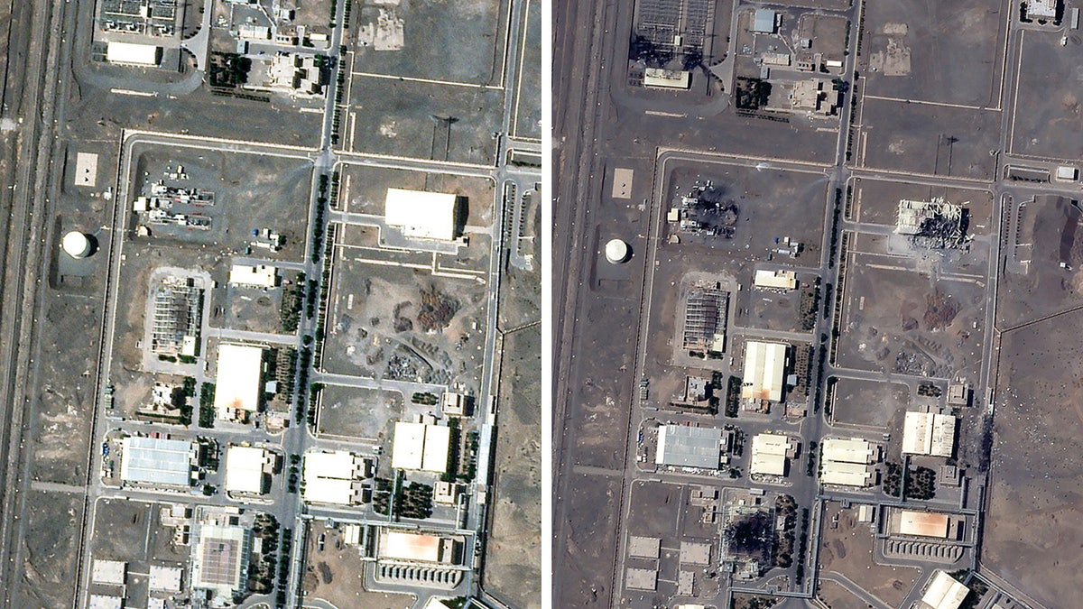 Airstrike damage on Natanz nuclear facility