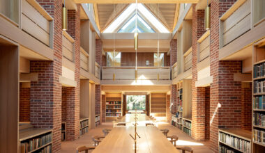 Interior image of The New Library by Niall McLaughlin Architects
